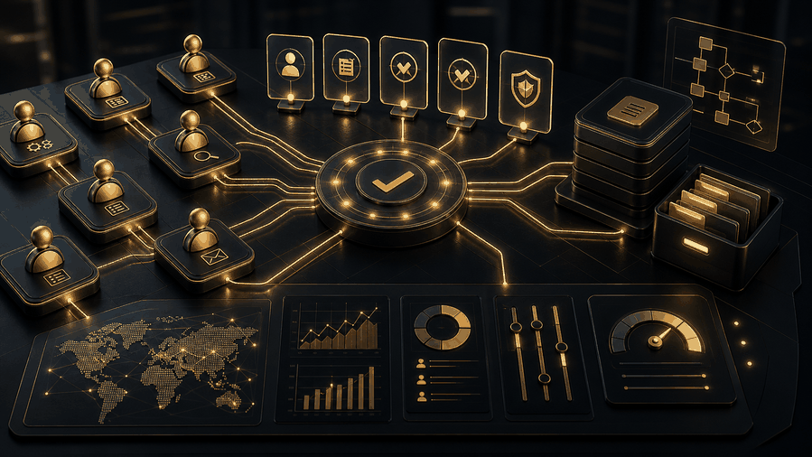 AI workflow automation dashboard for DACH enterprises